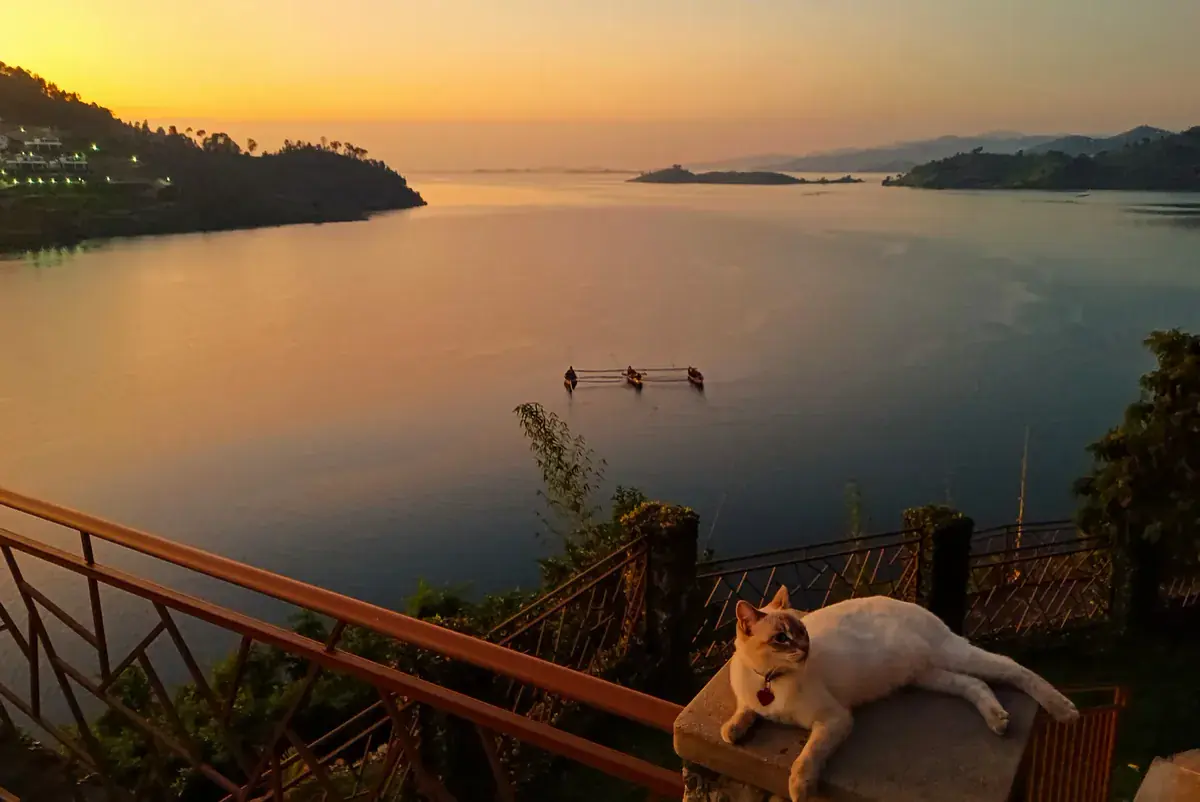 Sunset boat ride on Lake Kivu, Kibuye