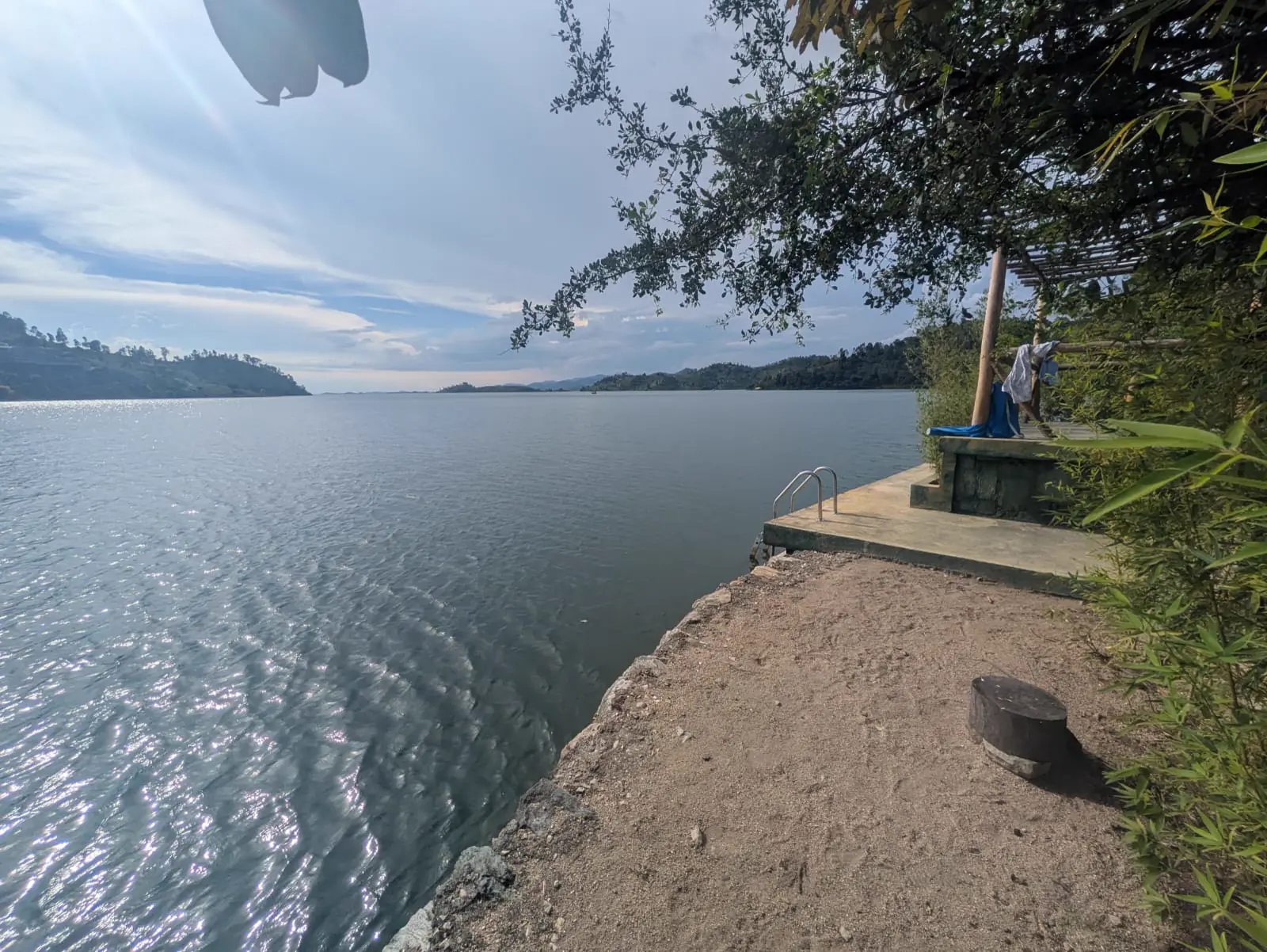 Lake Kivu from the cottage dock